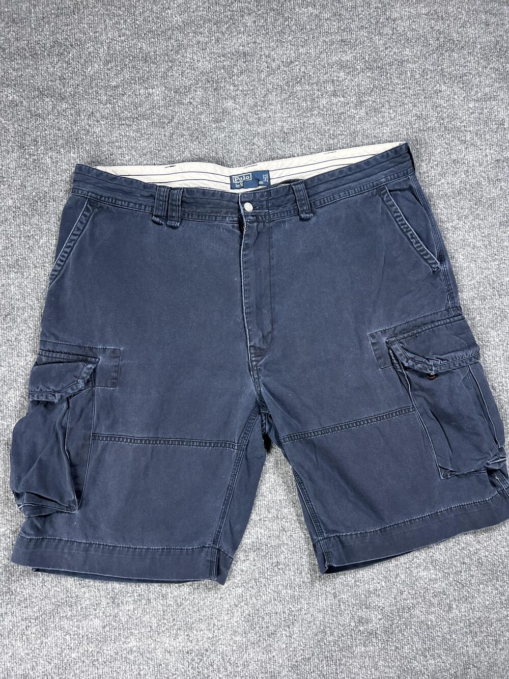 Polo Ralph Lauren Shorts Cargo Blue Cotton Classic Big Tall Mens 42